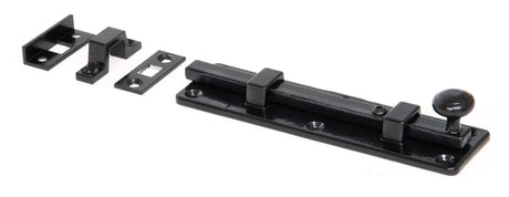 From The Anvil - Black 6" Universal Bolt | Sku. 33872 | Trade Door Handles.