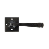 From The Anvil - Black Avon Lever on Rose Set Sprung | Sku. 33873/S | Trade Door Handles.
