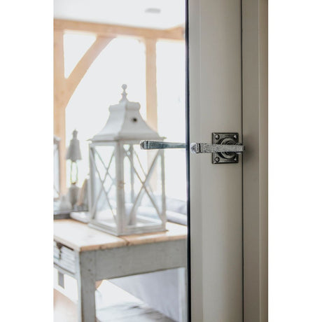 From The Anvil - Pewter Avon Lever on Rose Set Sprung | Sku. 33874/S | Trade Door Handles.