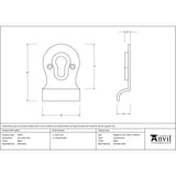 From The Anvil - Black Euro Door Pull | Sku. 33875 | Trade Door Handles.
