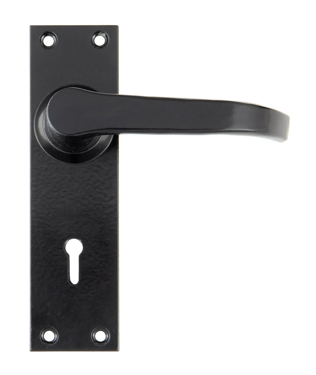 From The Anvil - Black Deluxe Lever Lock Set | Sku. 33877 | Trade Door Handles.