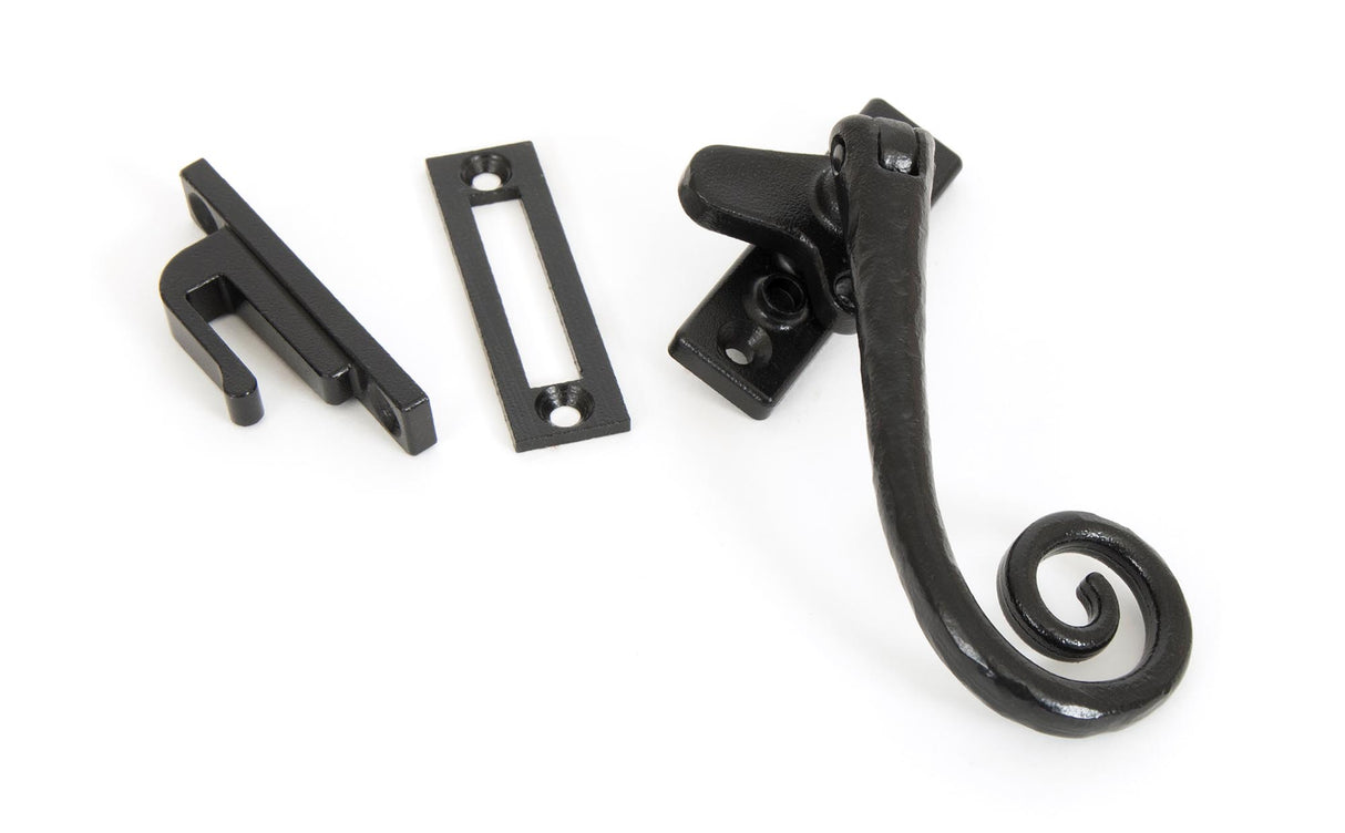 From The Anvil - Black Locking Deluxe Monkeytail Fastener - RH | Sku. 33881 | Trade Door Handles.