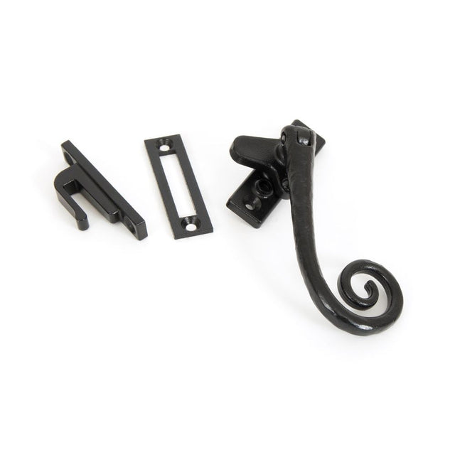 From The Anvil - Black Locking Deluxe Monkeytail Fastener - RH | Sku. 33881 | Trade Door Handles.