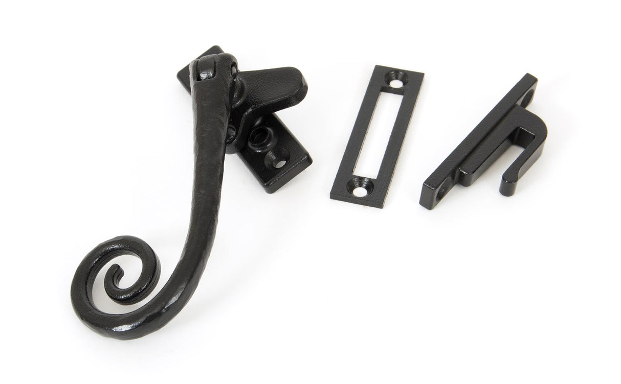 From The Anvil - Black Locking Deluxe Monkeytail Fastener - LH | Sku. 33882 | Trade Door Handles.