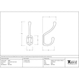 From The Anvil - Black Celtic Hat & Coat Hook | Sku. 33883 | Trade Door Handles.