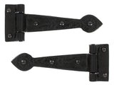 From The Anvil - Black Textured 6" Cast T Hinge (pair) | Sku. 33884 | Trade Door Handles.