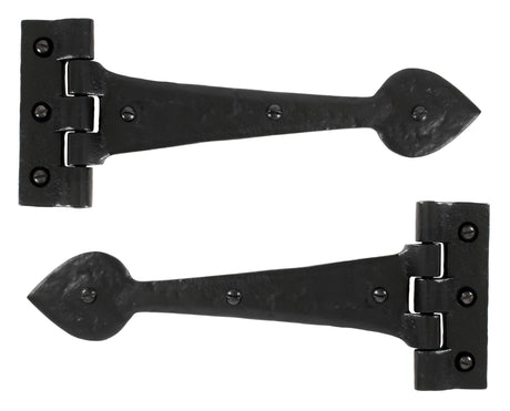From The Anvil - Black Textured 10‚¬Å¡½" Cast T Hinge (pair) | Sku. 33885 | Trade Door Handles.