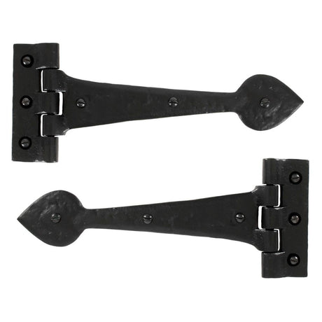 From The Anvil - Black Textured 10‚¬Å¡½" Cast T Hinge (pair) | Sku. 33885 | Trade Door Handles.