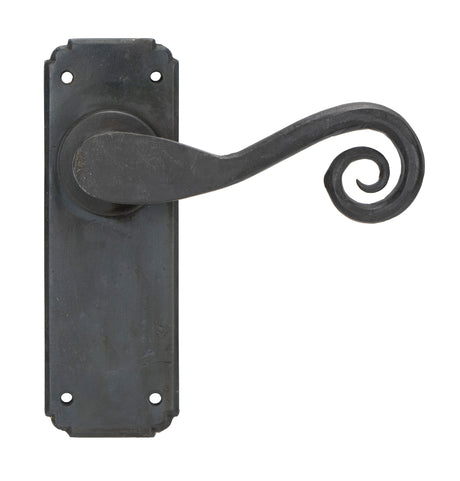 From The Anvil - Beeswax Monkeytail Lever Latch Set | Sku. 33901 | Trade Door Handles.
