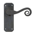 From The Anvil - Beeswax Monkeytail Lever Latch Set | Sku. 33901 | Trade Door Handles.