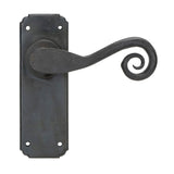 From The Anvil - Beeswax Monkeytail Lever Latch Set | Sku. 33901 | Trade Door Handles.