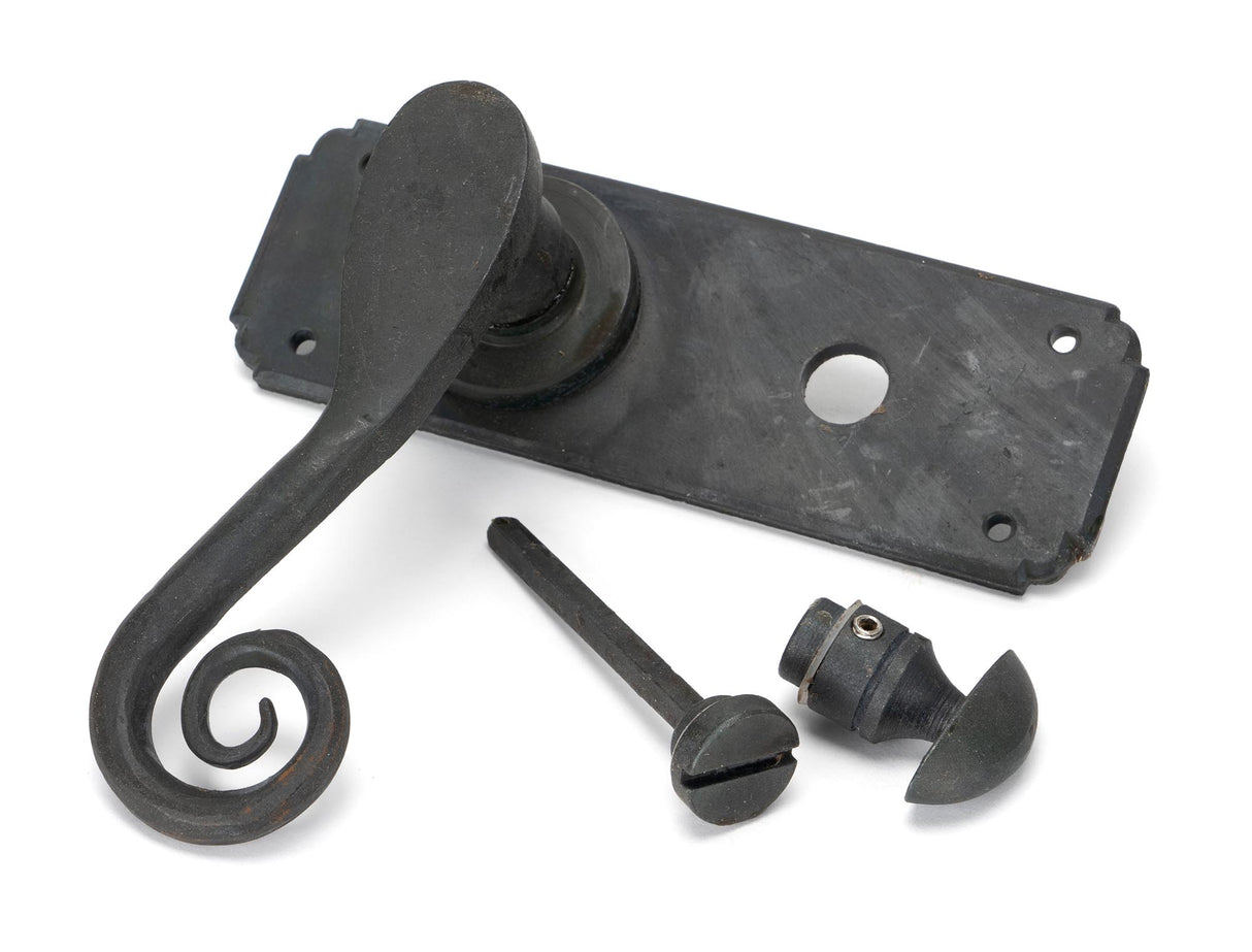 From The Anvil - Beeswax Monkeytail Lever Bathroom Set | Sku. 33902 | Trade Door Handles.