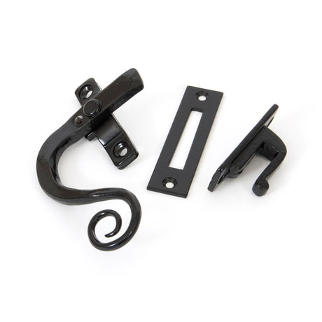 From The Anvil - Black Locking Monkeytail Fastener - LH | Sku. 33952 | Trade Door Handles.