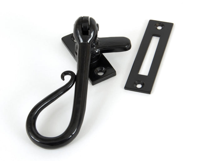 From The Anvil - Black Shepherd's Crook Fastener | Sku. 33956 | Trade Door Handles.