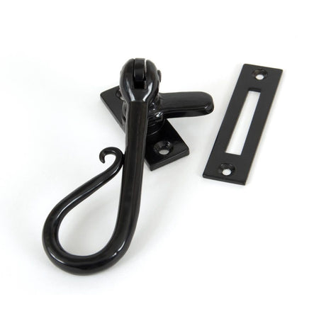From The Anvil - Black Shepherd's Crook Fastener | Sku. 33956 | Trade Door Handles.