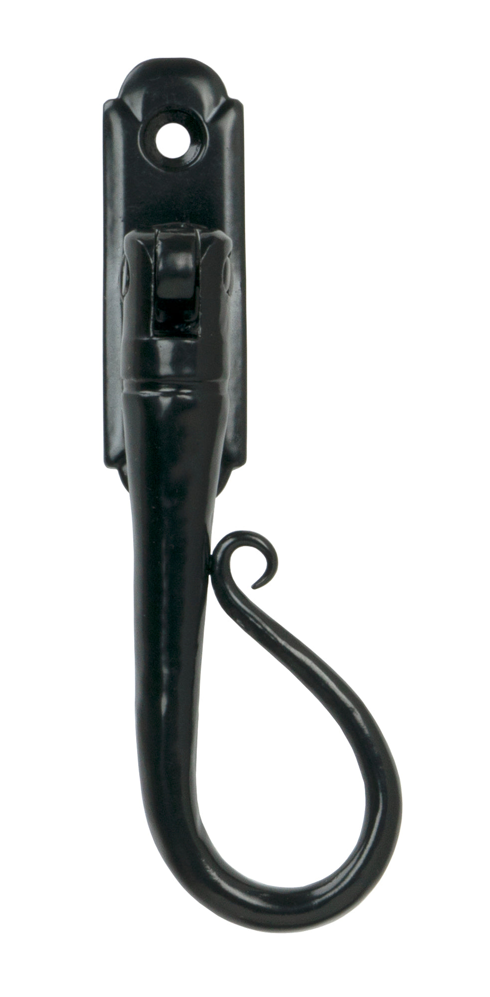 From The Anvil - Black Shepherd's Crook Espag - RH | Sku. 33957 | Trade Door Handles.