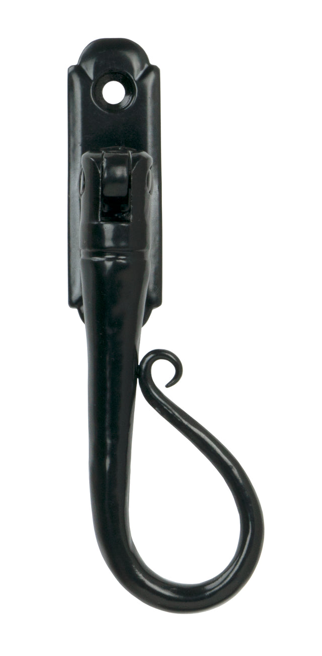 From The Anvil - Black Shepherd's Crook Espag - RH | Sku. 33957 | Trade Door Handles.