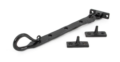 From The Anvil - Black 8" Shepherd's Crook Stay | Sku. 33960 | Trade Door Handles.