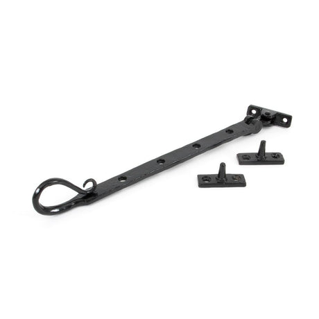 From The Anvil - Black 10" Shepherd's Crook Stay | Sku. 33961 | Trade Door Handles.