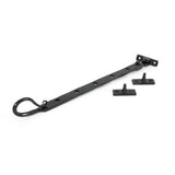 From The Anvil - Black 12" Shepherd's Crook Stay | Sku. 33962 | Trade Door Handles.