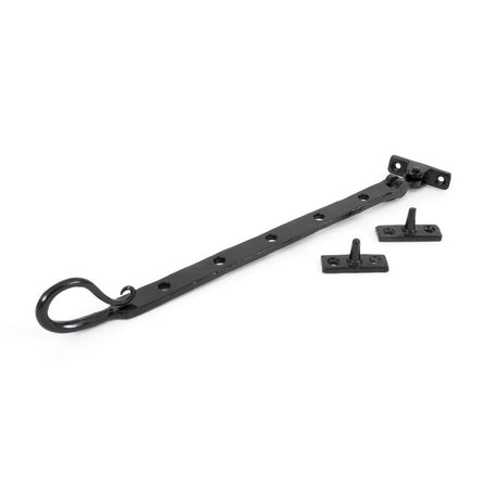 From The Anvil - Black 12" Shepherd's Crook Stay | Sku. 33962 | Trade Door Handles.