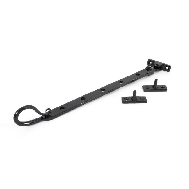 From The Anvil - Black 12" Shepherd's Crook Stay | Sku. 33962 | Trade Door Handles.