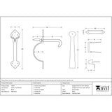 From The Anvil - Black Gothic Thumblatch | Sku. 33970 | Trade Door Handles.