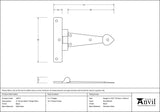 From The Anvil - Black 4" Arrow Head T Hinge (pair) | Sku. 33971 | Trade Door Handles.