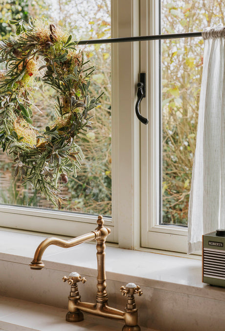 From The Anvil - Black 16mm Peardrop Espag - RH | Sku. 33975 | Trade Door Handles.