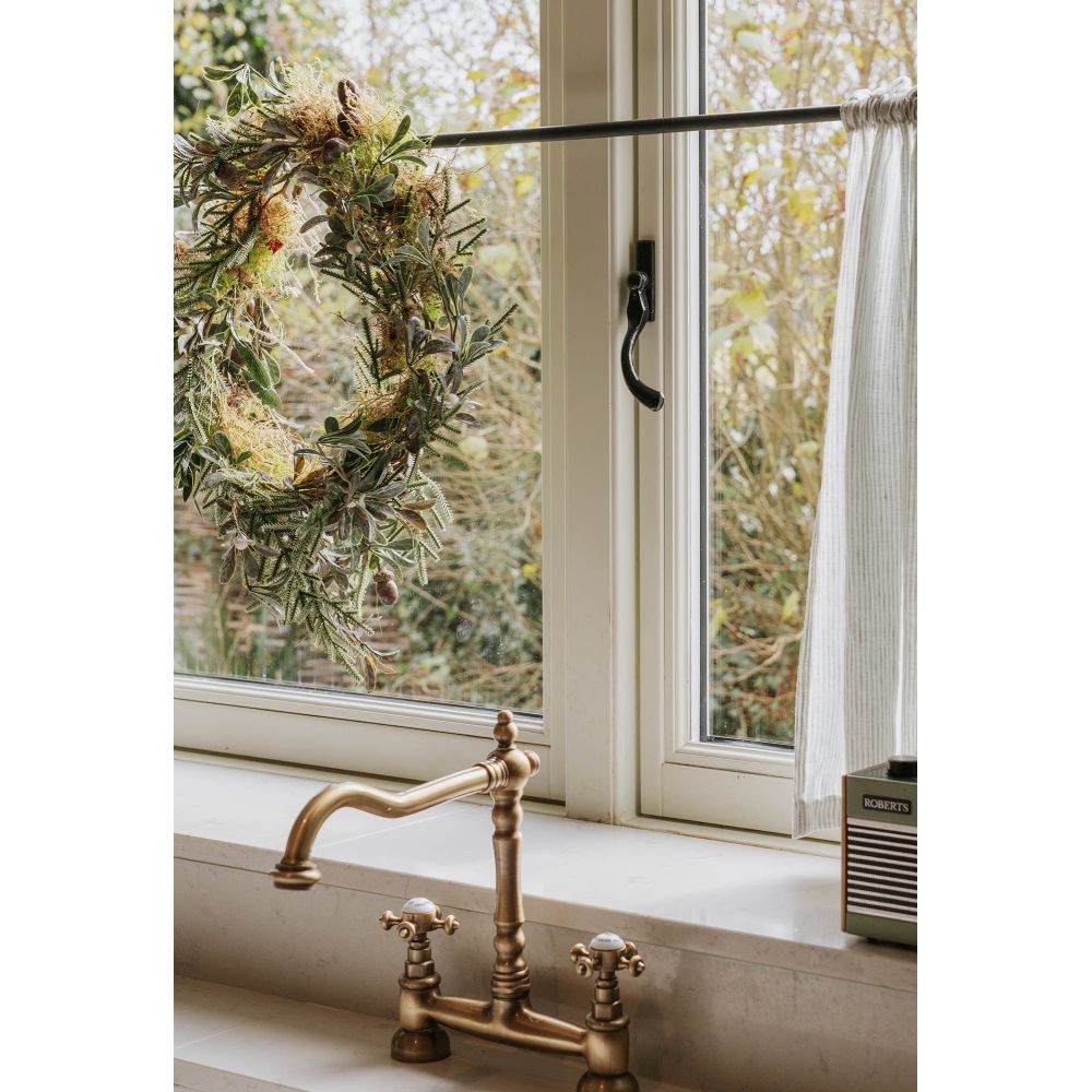 From The Anvil - Black 16mm Peardrop Espag - RH | Sku. 33975 | Trade Door Handles.