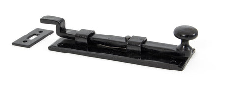 From The Anvil - Black 6" Cranked Knob Bolt | Sku. 33979 | Trade Door Handles.