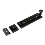 From The Anvil - Black 6" Straight Knob Bolt | Sku. 33980 | Trade Door Handles.