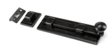 From The Anvil - Black 6" Straight Knob Bolt | Sku. 33980 | Trade Door Handles.