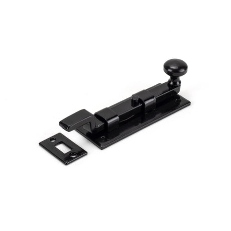 From The Anvil - Black 4" Cranked Knob Bolt | Sku. 33981 | Trade Door Handles.