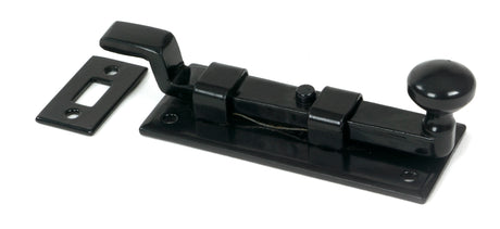 From The Anvil - Black 4" Cranked Knob Bolt | Sku. 33981 | Trade Door Handles.