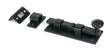 From The Anvil - Black 4" Straight Knob Bolt | Sku. 33982 | Trade Door Handles.