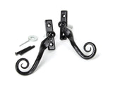 From The Anvil - Black 16mm Monkeytail Espag - RH | Sku. 33983 | Trade Door Handles.