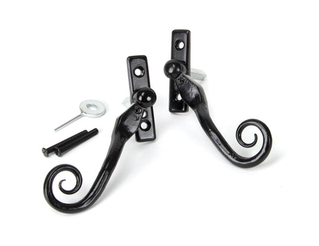 From The Anvil - Black 16mm Monkeytail Espag - RH | Sku. 33983 | Trade Door Handles.