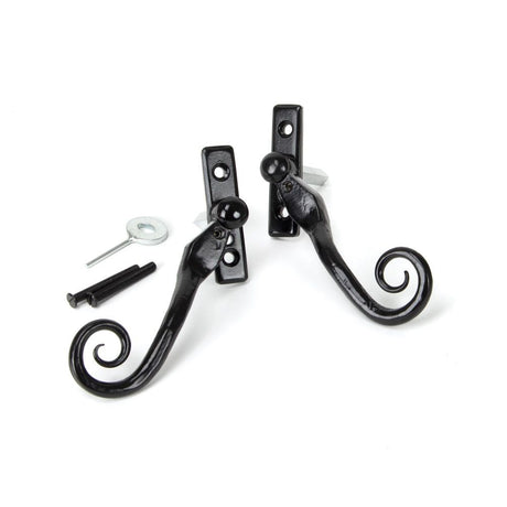 From The Anvil - Black 16mm Monkeytail Espag - RH | Sku. 33983 | Trade Door Handles.