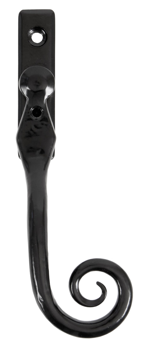 From The Anvil - Black 16mm Monkeytail Espag - RH | Sku. 33983 | Trade Door Handles.