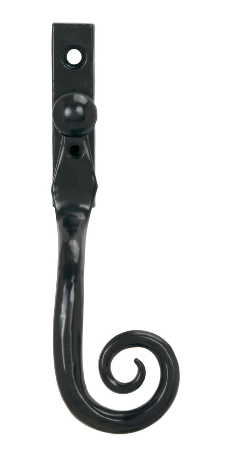 From The Anvil - Black 16mm Monkeytail Espag - RH | Sku. 33983 | Trade Door Handles.
