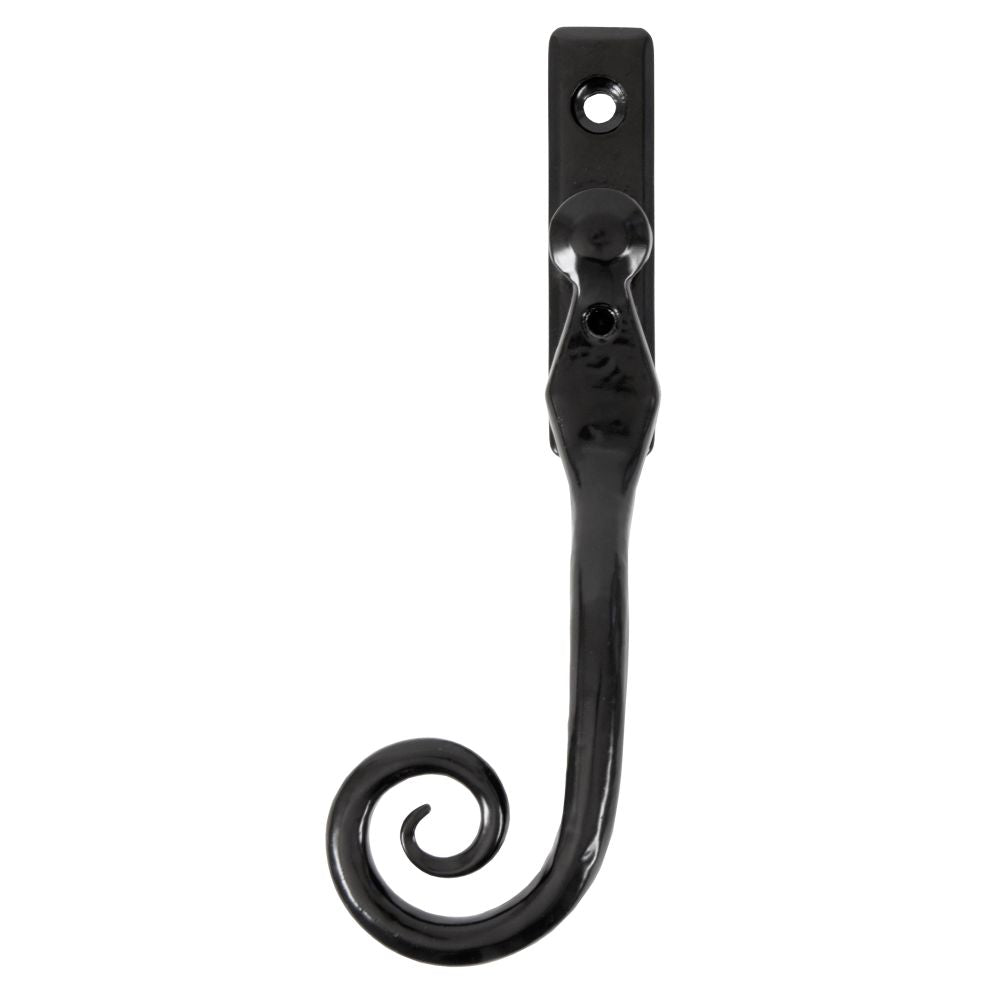 From The Anvil - Black 16mm Monkeytail Espag - LH | Sku. 33984 | Trade Door Handles.