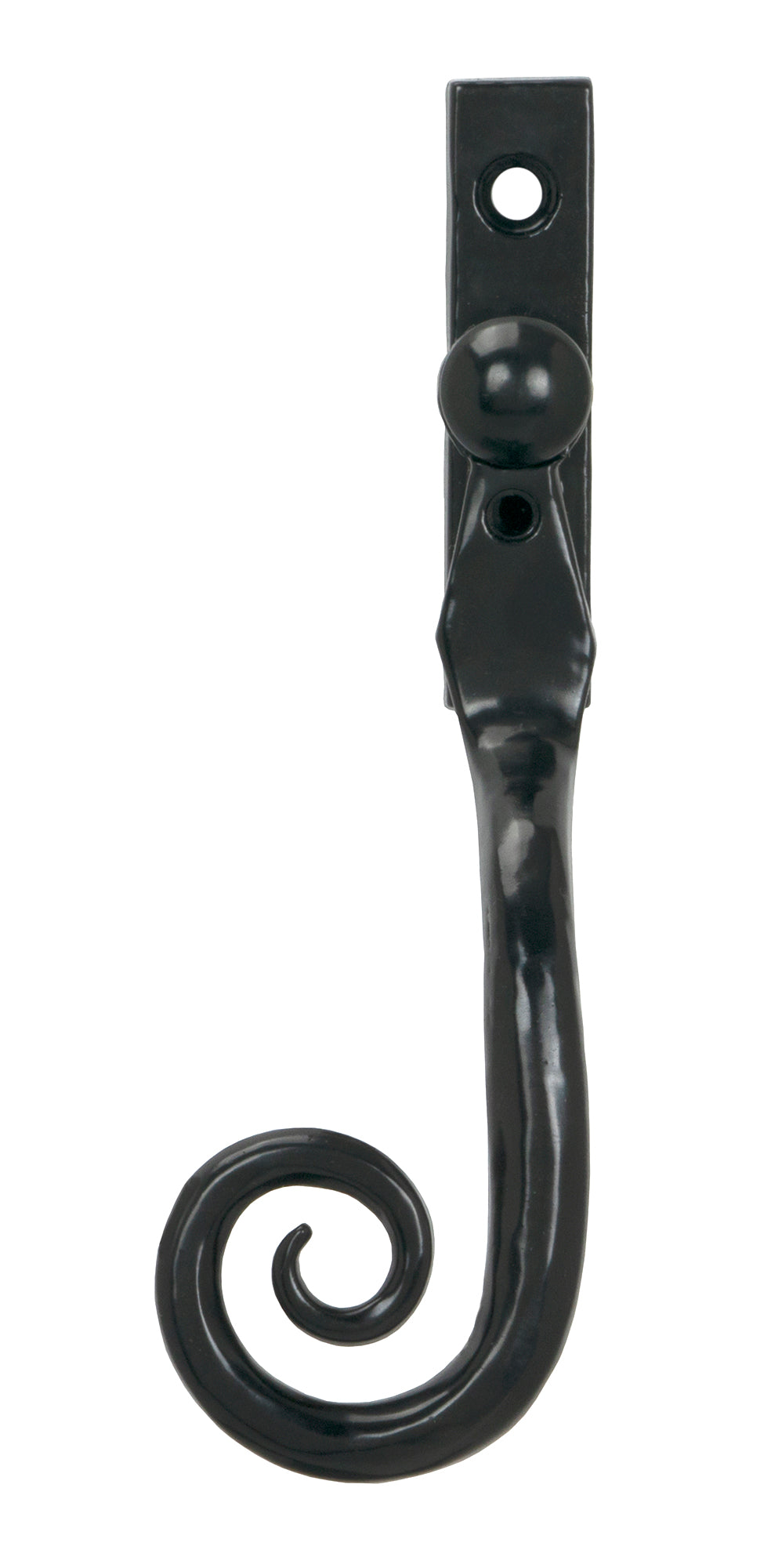 From The Anvil - Black 16mm Monkeytail Espag - LH | Sku. 33984 | Trade Door Handles.