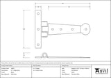From The Anvil - Black 6" Penny End T Hinge (pair) | Sku. 33987 | Trade Door Handles.