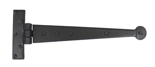From The Anvil - Black 12" Penny End T Hinge (pair) | Sku. 33989 | Trade Door Handles.