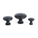 From The Anvil - Black Hammered Cabinet Knob - Medium | Sku. 33992 | Trade Door Handles.