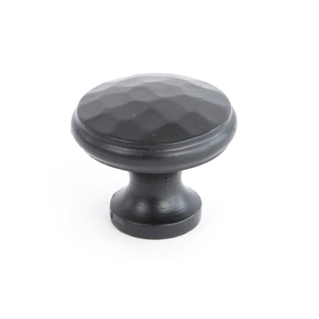 From The Anvil - Black Hammered Cabinet Knob - Medium | Sku. 33992 | Trade Door Handles.