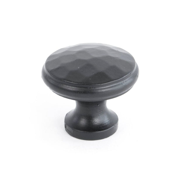 From The Anvil - Black Hammered Cabinet Knob - Medium | Sku. 33992 | Trade Door Handles.