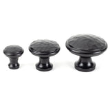 From The Anvil - Black Hammered Cabinet Knob - Large | Sku. 33993 | Trade Door Handles.