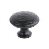 From The Anvil - Black Hammered Cabinet Knob - Large | Sku. 33993 | Trade Door Handles.
